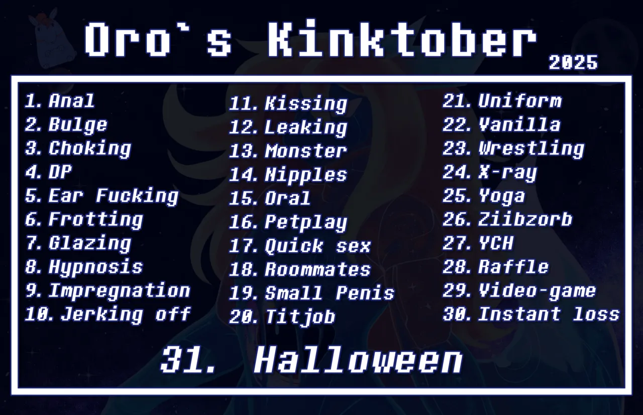 Kinktober 2025 page 1 full