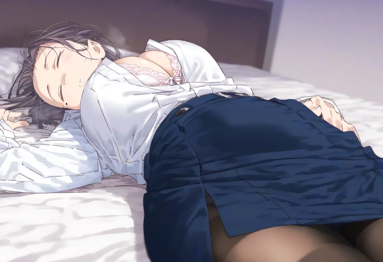 【cl-_-lo】【AI Generated】飲み会の日の夜にあったこと page 3 full