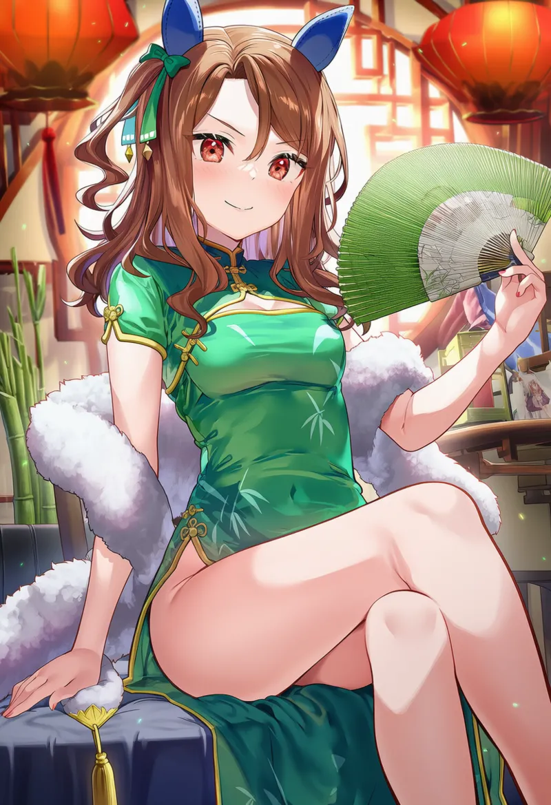 【AI自制】旗袍圣王光环 キングヘイロー King Halo  【AI Generated】 page 1 full