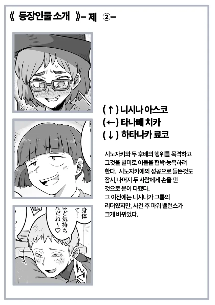 Les Kouhai to Shinozaki | Shinozaki and the Predatory Lesbians page 3 full