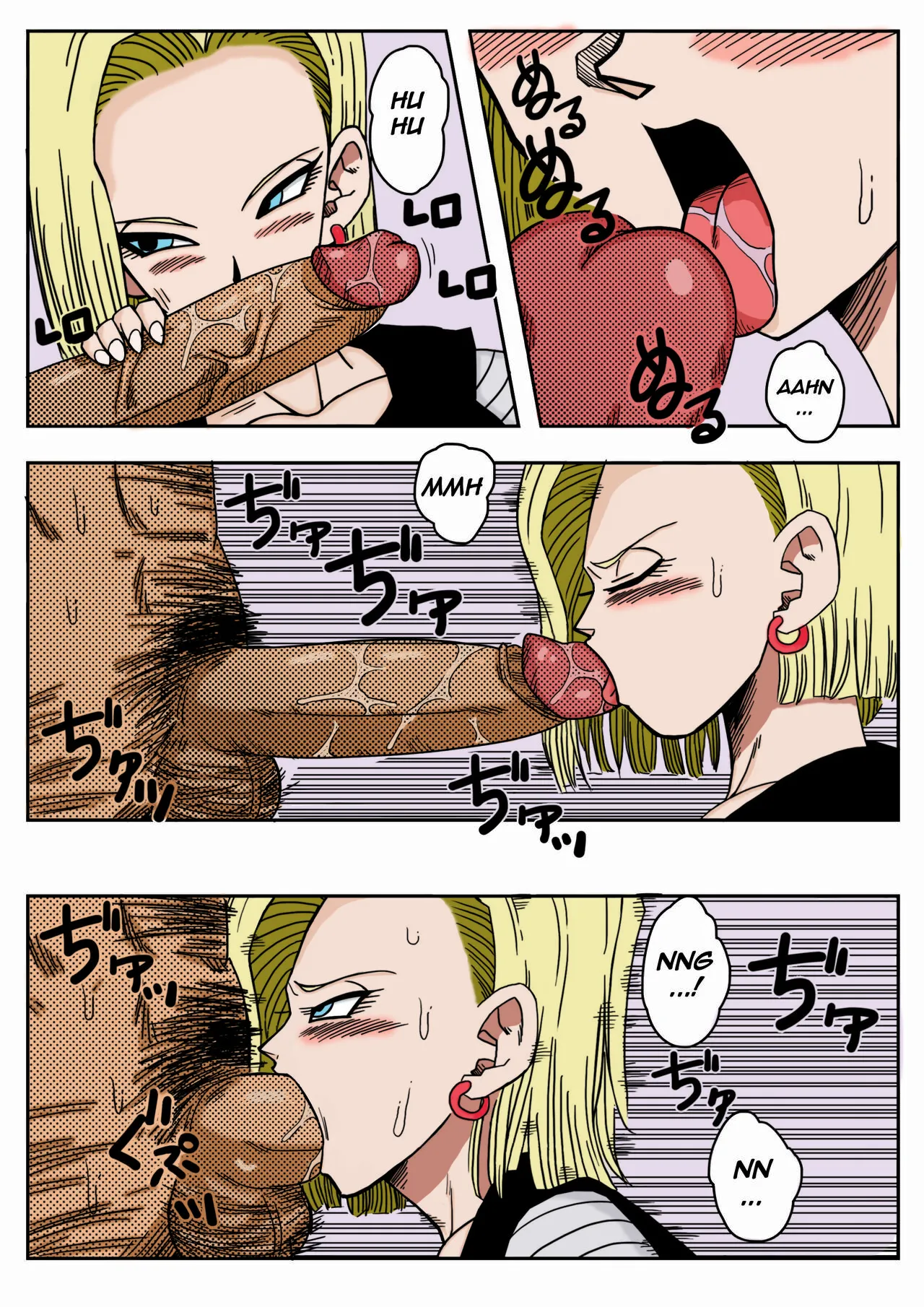 Mr. Satan vs Android 18 sin censura y a color page 6 full