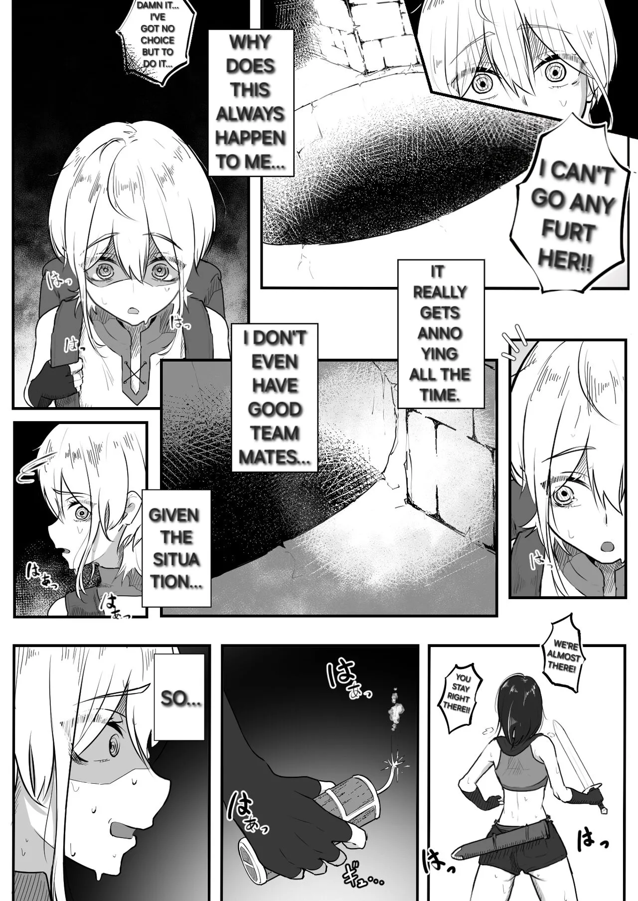 Jigoujitoku de Shokushu ni Tsukamatta Boukensha Mugen Cli Iki Jigoku to Hajimete no Chikubi Iki | An adventurer who got captured by tentacles due to her own mistakes page 4 full