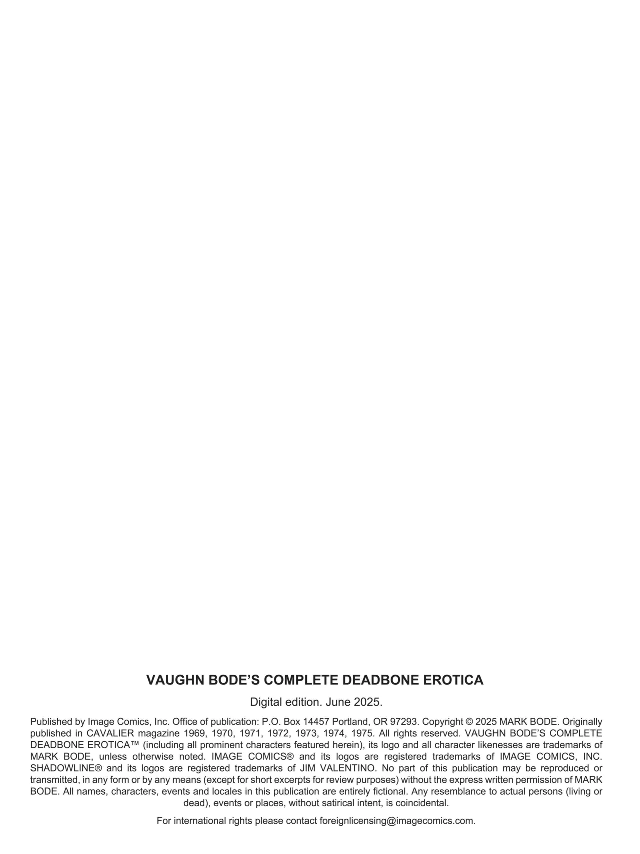 Vaughn Bode’s Complete Deadbone Erotica page 3 full