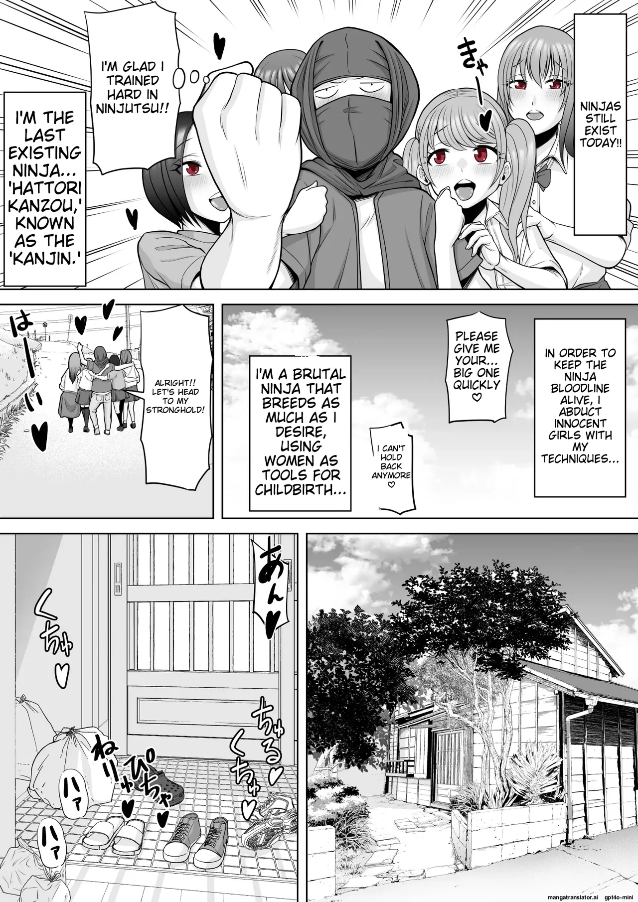 Shinobikan ~Modern Ninja Uses Ninjutsu for Harem Sex &amp; Impregnation Orgies with Clone Techniques~ page 9 full