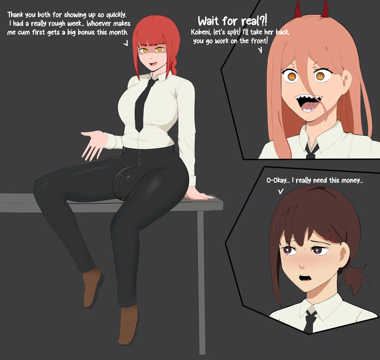 Makima, Kobeni &amp; Power page 1 full