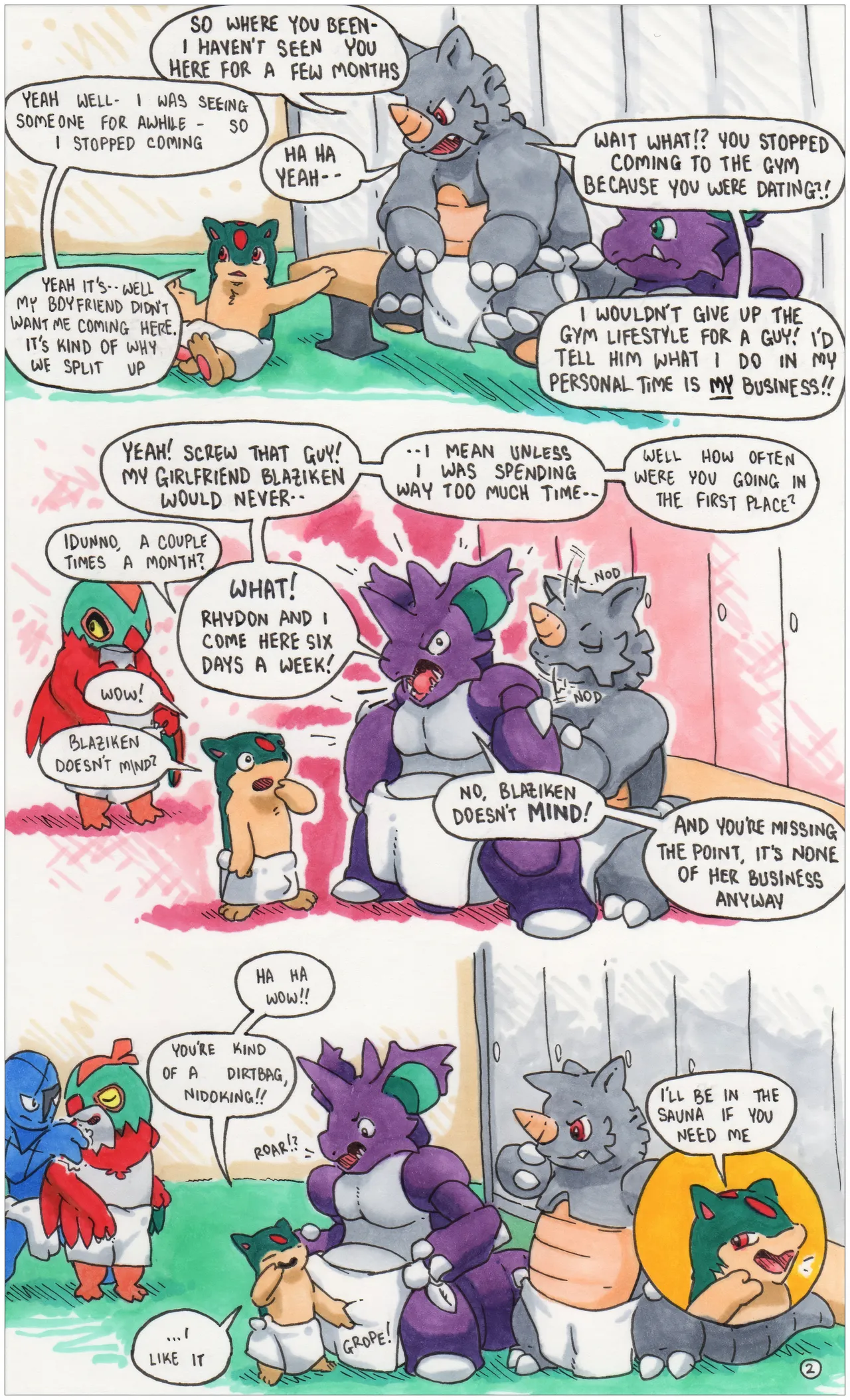 Rhydon/Quilava Comic page 2 full