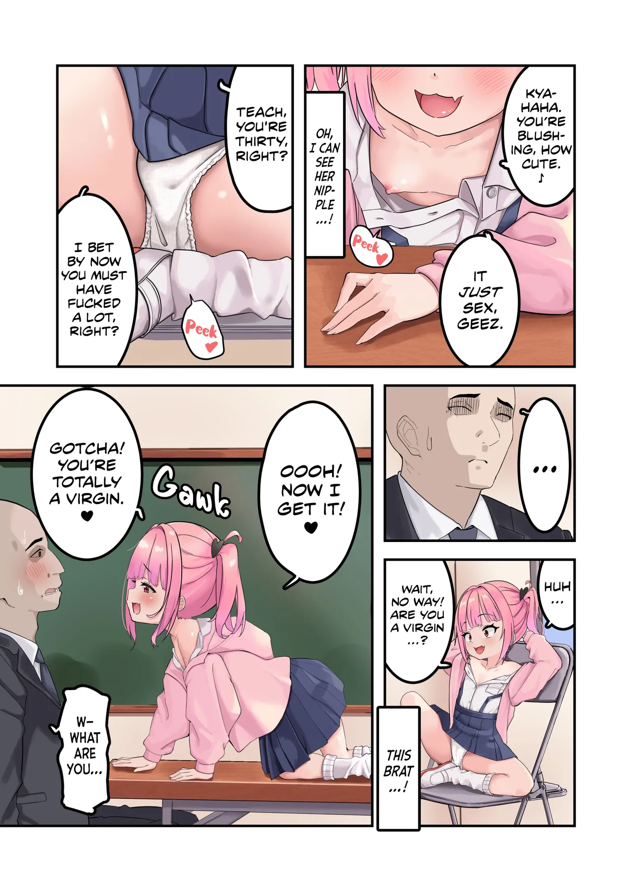 Kodopan Mesugaki wa Do-M Kyoushi o Wakarasetai | A Bratty Girl in Kiddy Panties Wants to Correct Her Masochist Teacher page 5 full