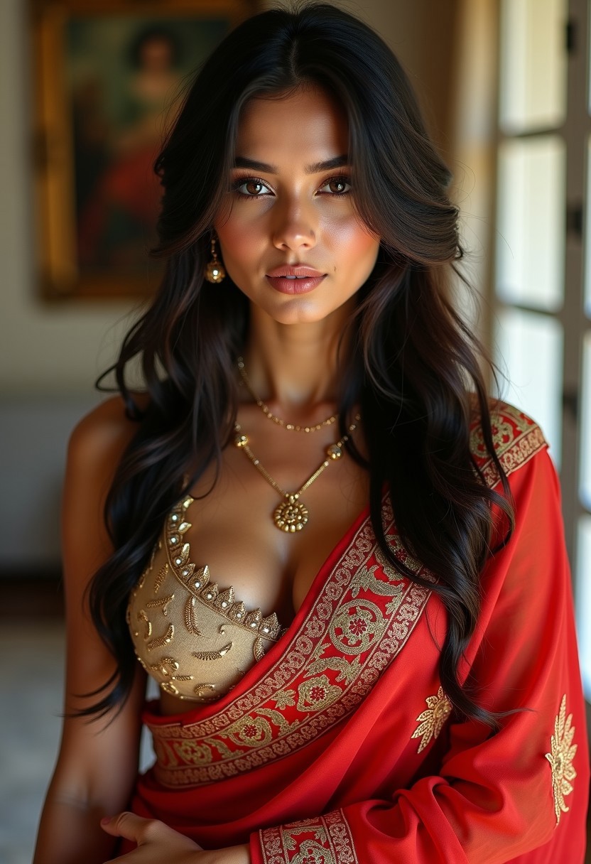 SAREE GODDESS: CINEMATIC LONG SHOT page 2 full
