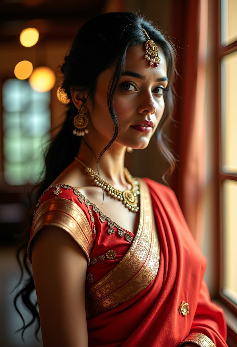 SAREE GODDESS: CINEMATIC LONG SHOT page 5 full