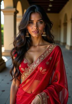 SAREE GODDESS: CINEMATIC LONG SHOT