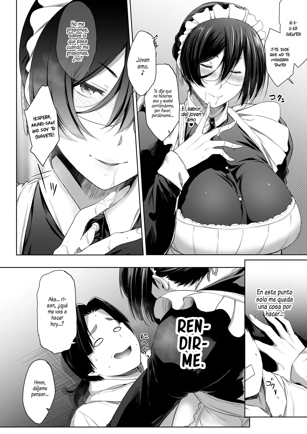 Maid Kanojo to Toshishita Kareshi｜El Joven Novio y La Novia Maid page 10 full