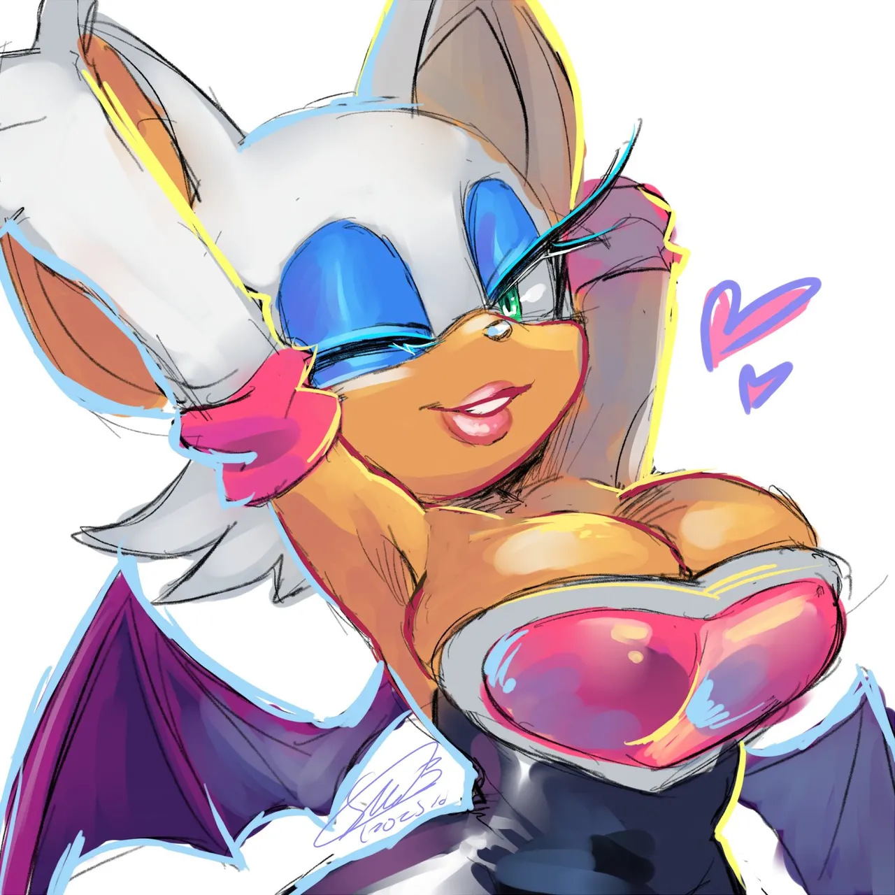 Rouge Crossworlds Pose Redraw page 5 full