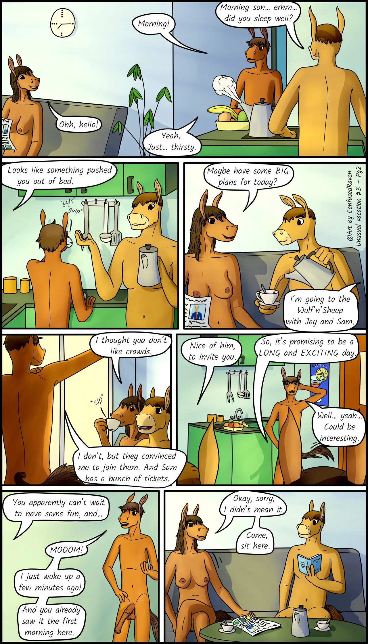 Unusual Vacation #3 - The wolf and the sheep page 2 full