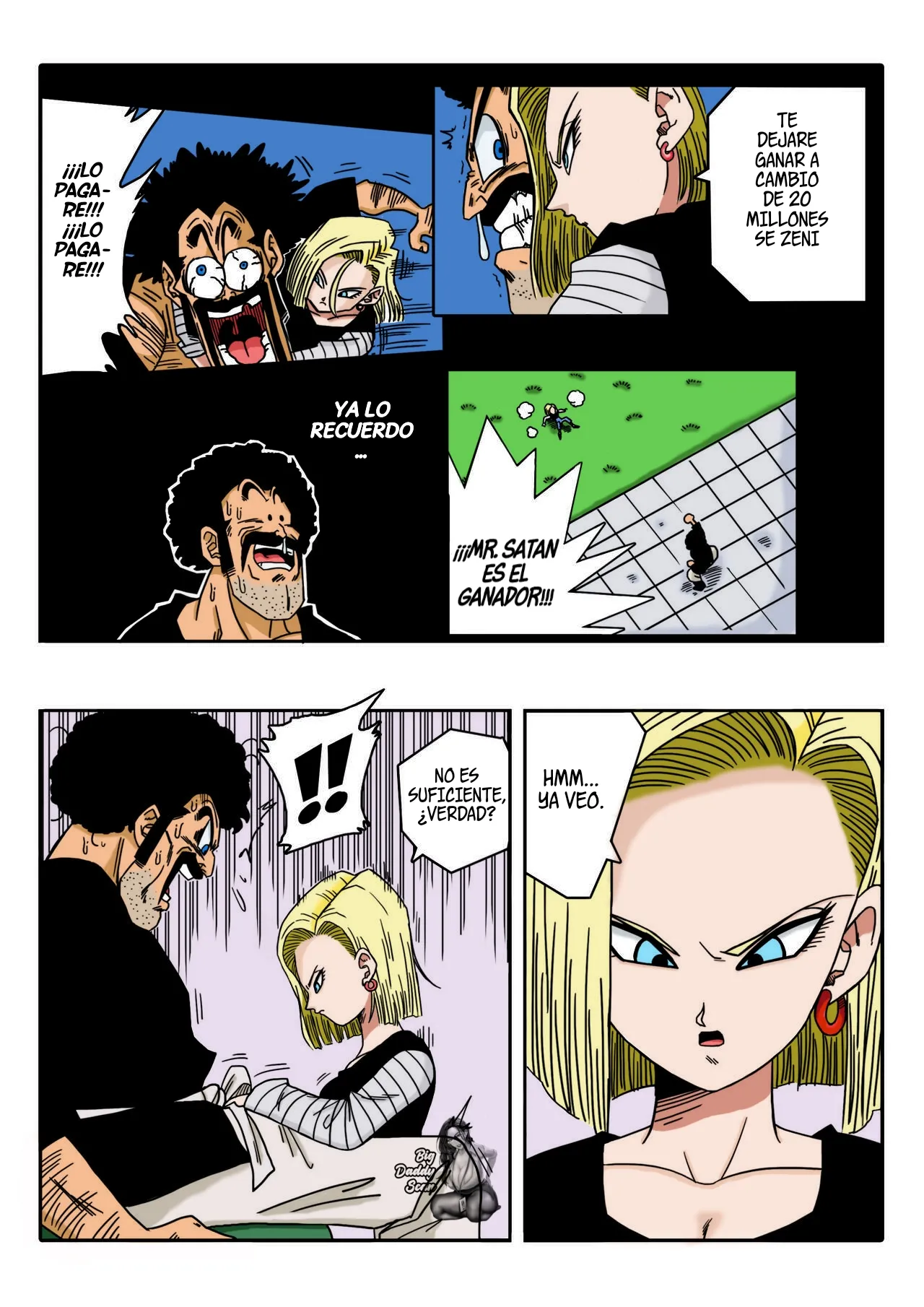 Mr. Satan vs Android 18 page 4 full