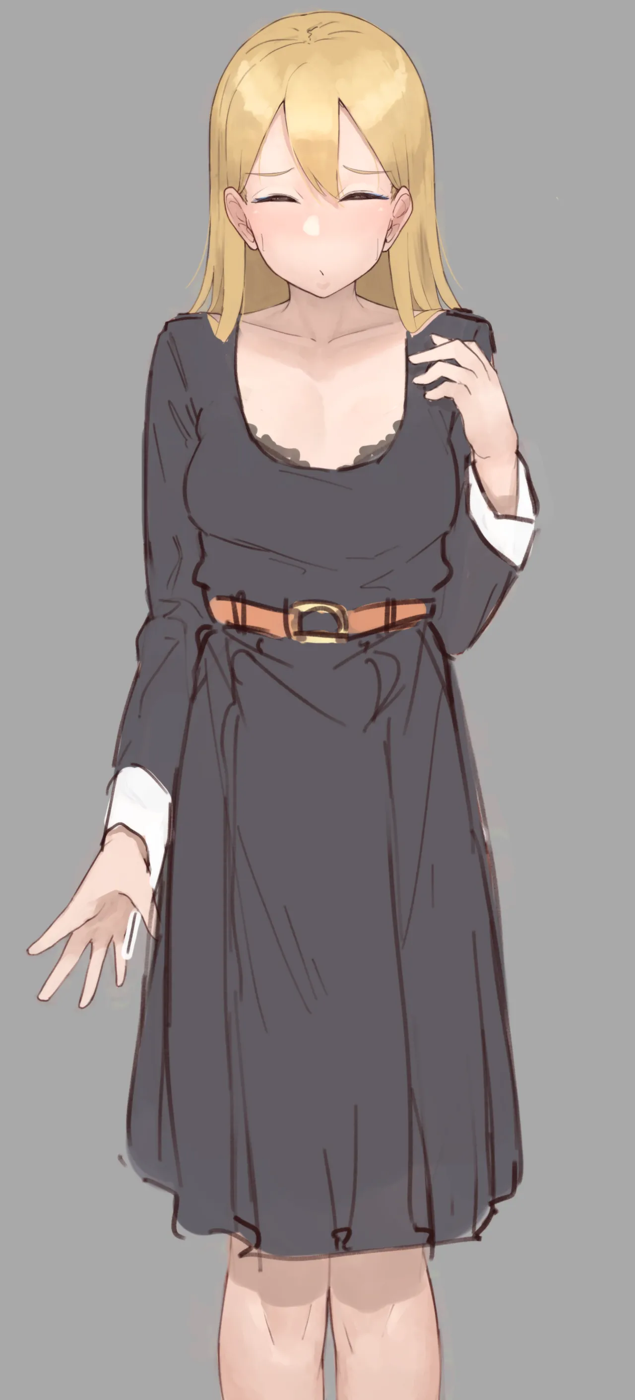 ゲーム妄想立ち絵練習（膨乳、骨盤肥大差分） page 8 full