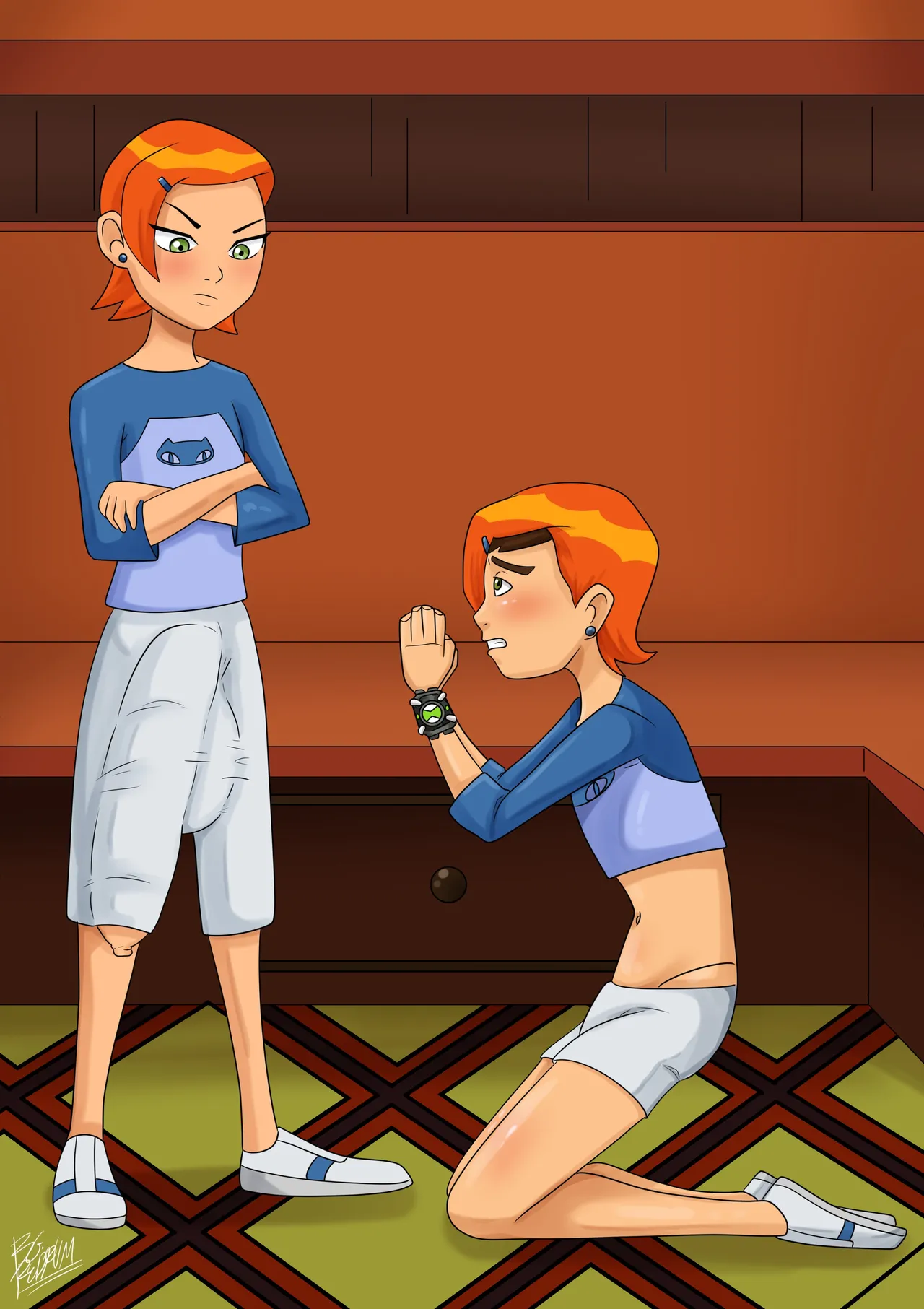 Gwen punishes Ben page 1 full