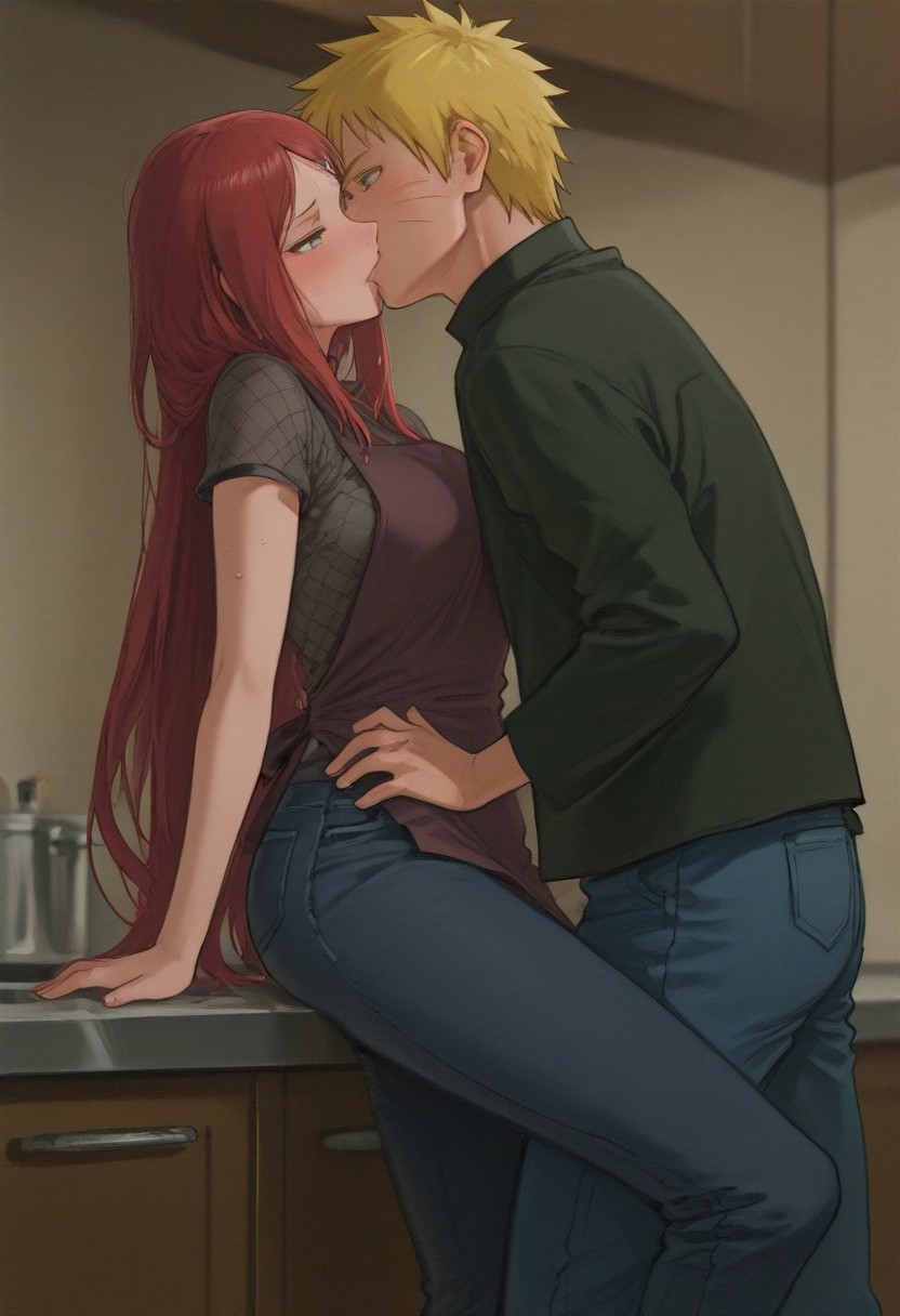 KITCHEN COUNTER POV – KUSHINA THIGH LIFT KISS page 8 full