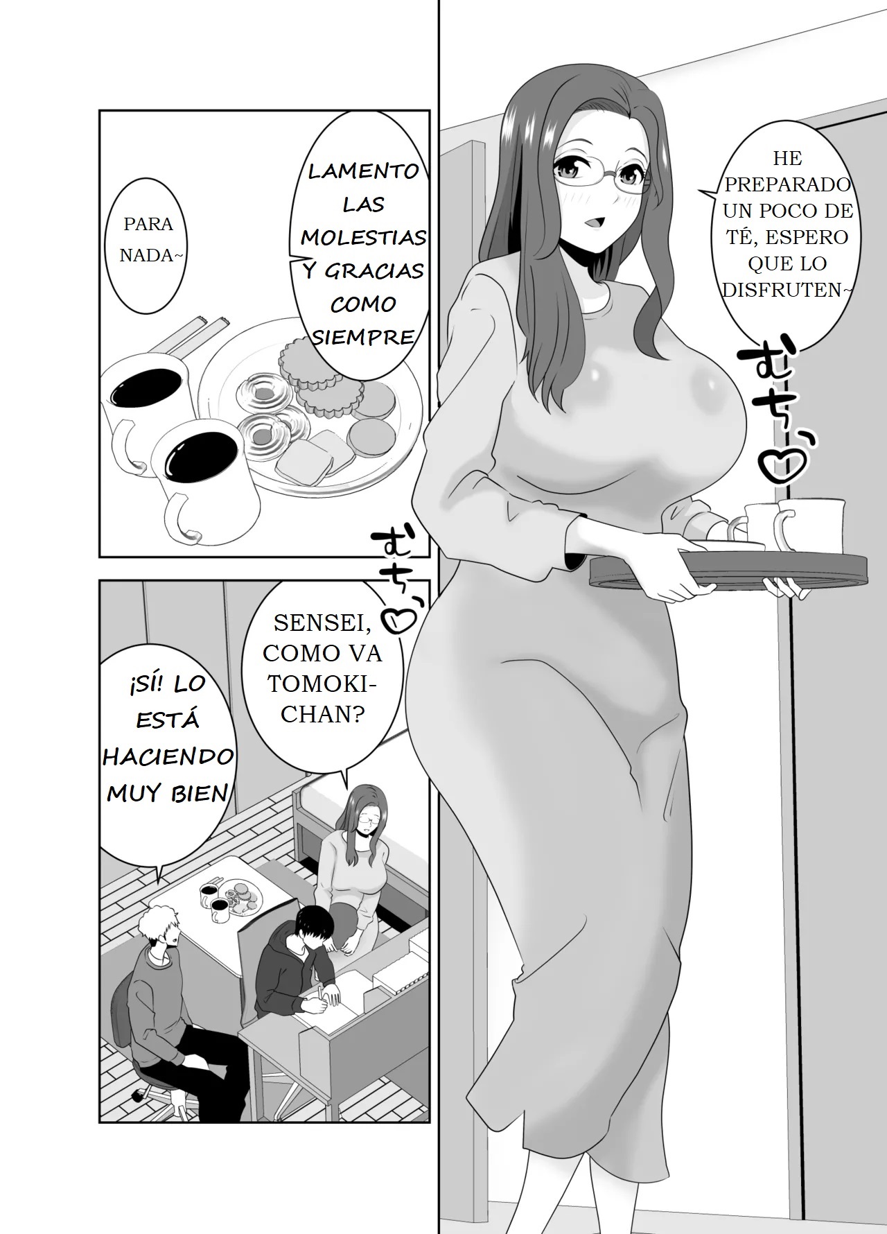 Katei Kyoushi no Dekachin ni Ochiru Haha - LA MADRE QUE SE ENAMORA DEL GRAN PENE DEL TUTOR page 4 full