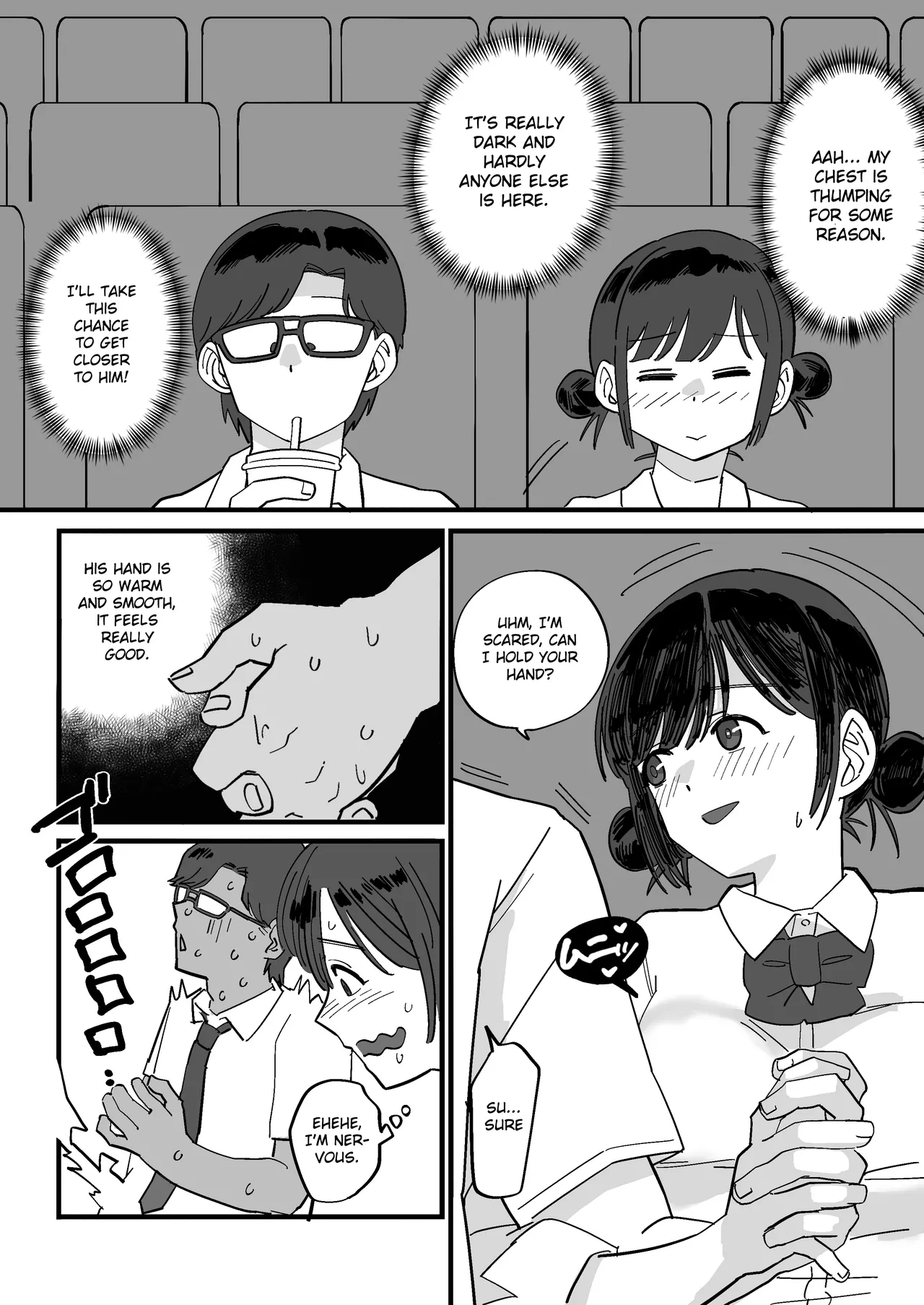 Akogare no Senpai to Tanoshii Eigakan Date no hazu ga... Shiranai Oji-san tachi ni Mawasareru page 10 full