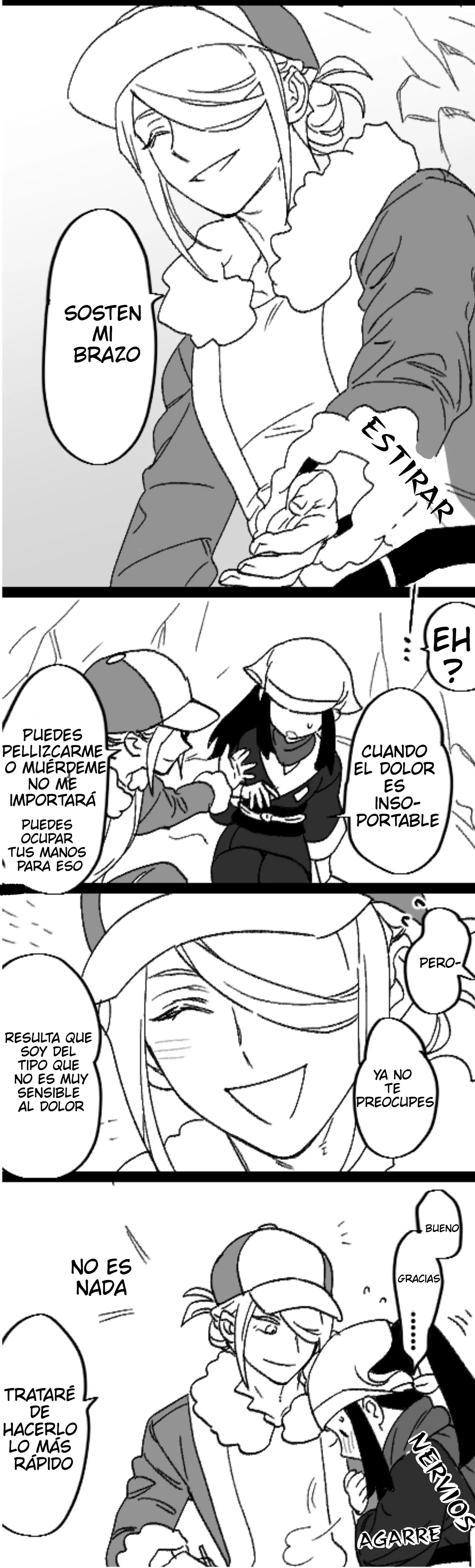 Comics cortos Volokari- Pokemon LEGENDS Arceus- Volo x Akari  1 page 7 full