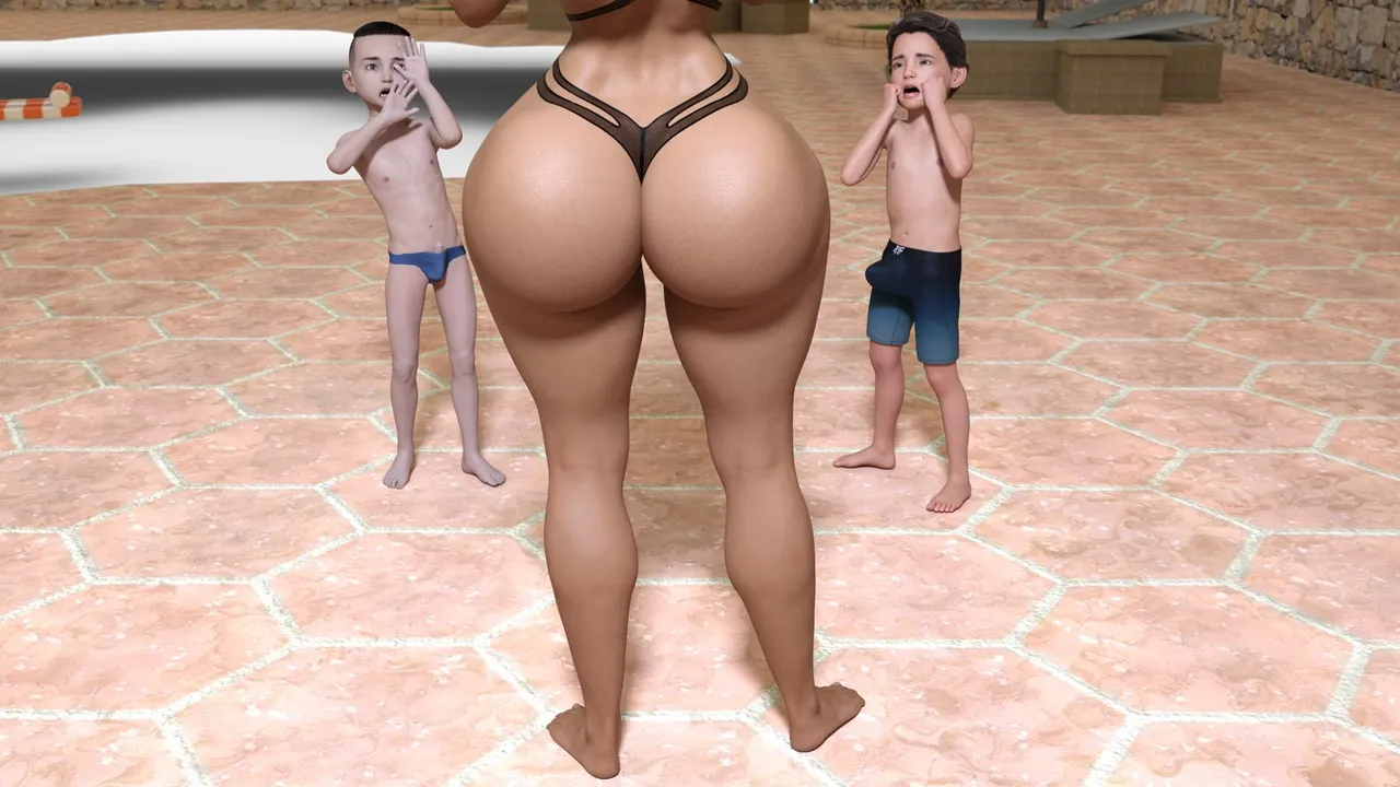 Poolside With Busty MILF page 10 full