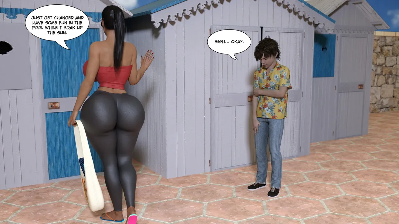 Poolside With Busty MILF page 5 full