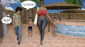 Poolside With Busty MILF cover