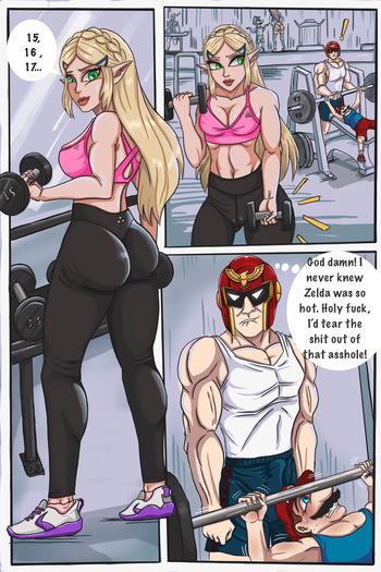 Captain Falcon x Princess Zelda cover