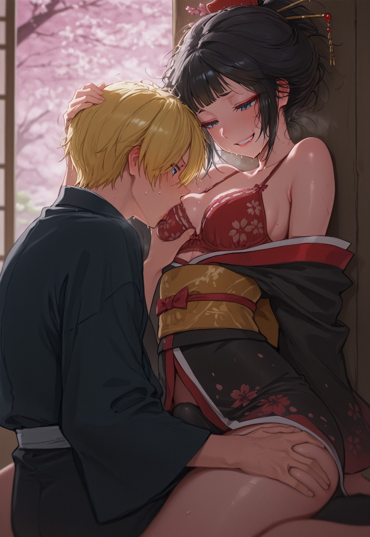 KIMONO ASS GRIND – MESSY HAIR SWEAT DROP page 7 full