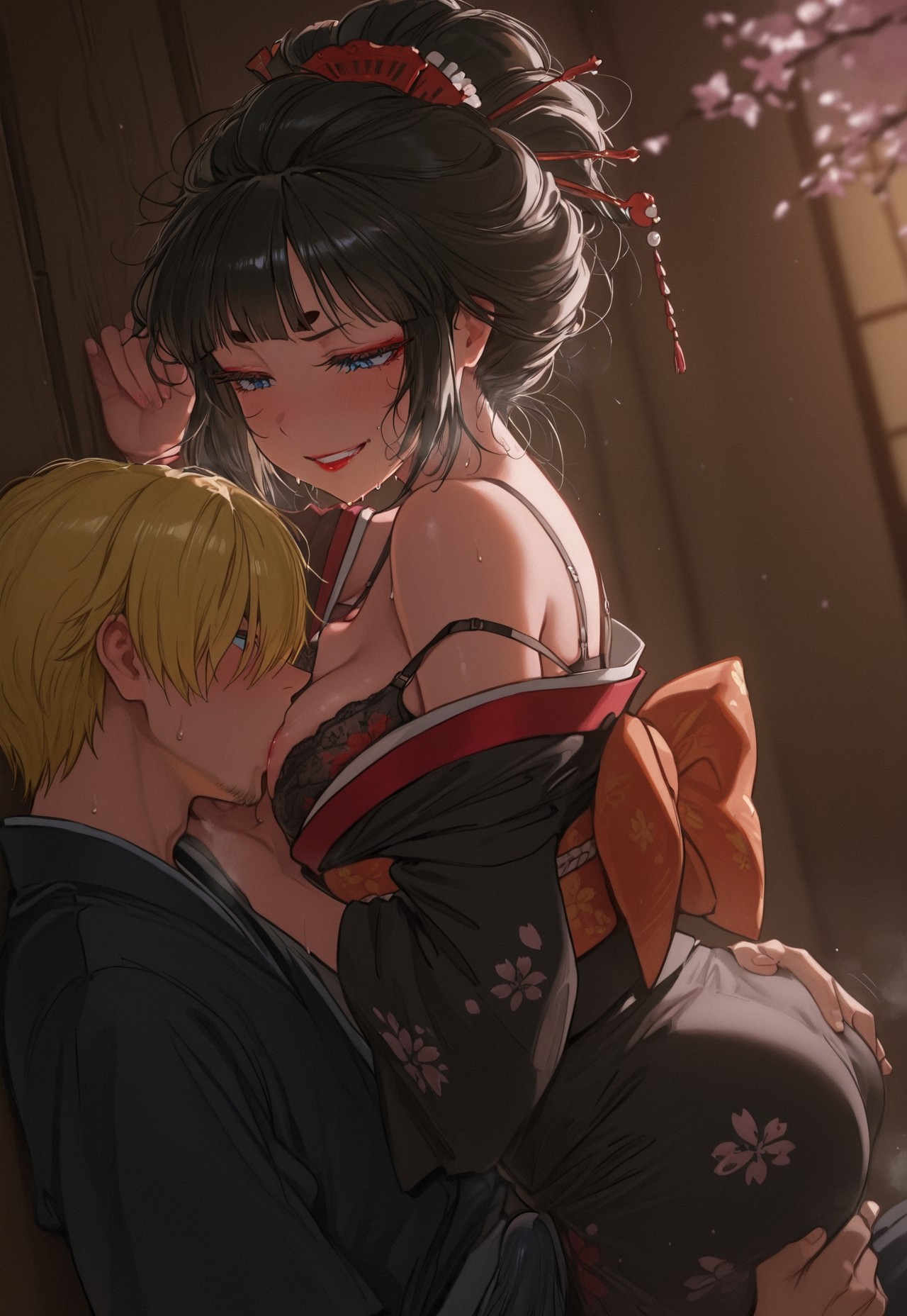 KIMONO ASS GRIND – MESSY HAIR SWEAT DROP page 9 full