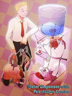 nimbletail Concealed: Water dispenser and pet station combo