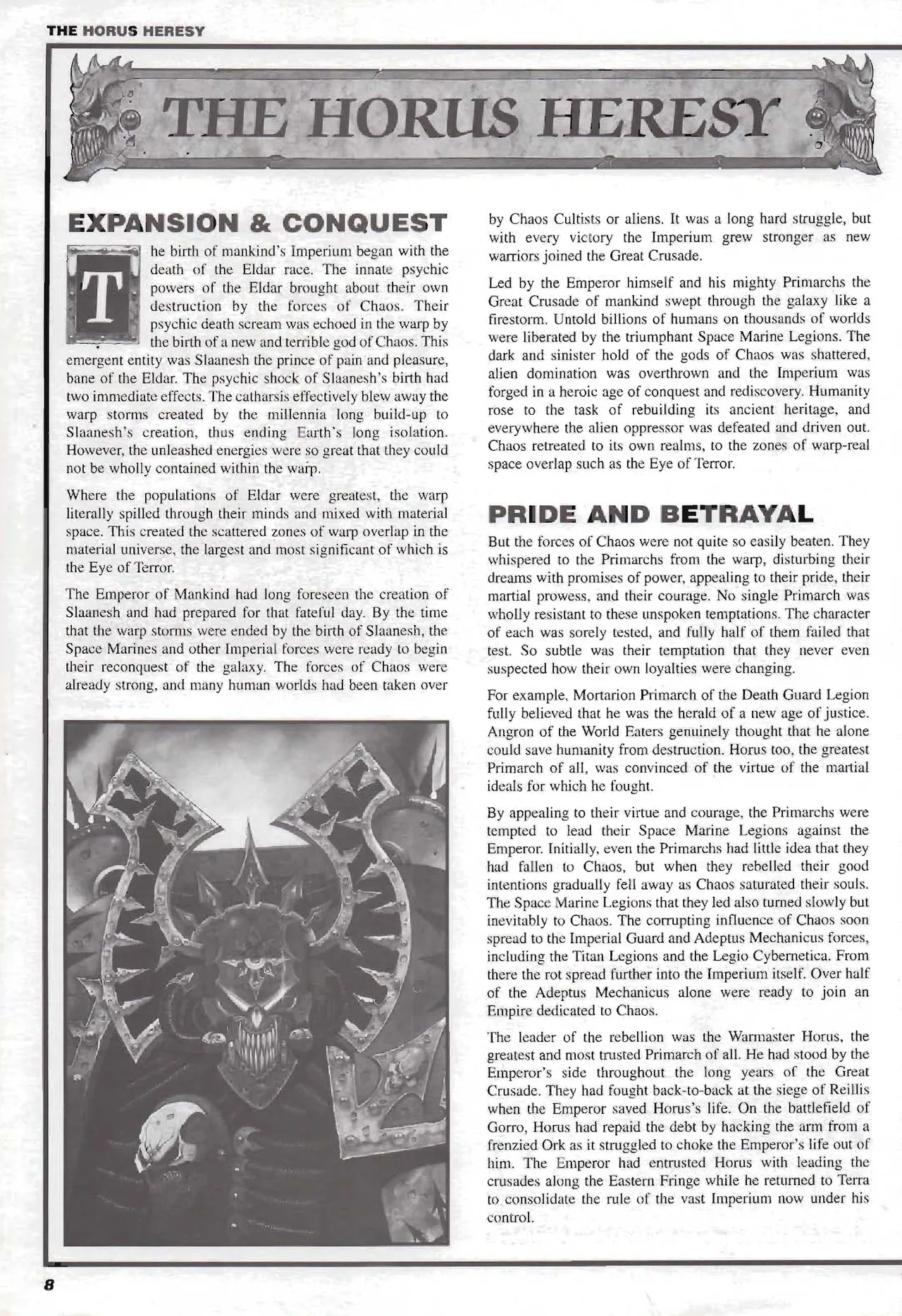 Warhammer 40K - Codex - Chaos 2nd Edition. page 10 full