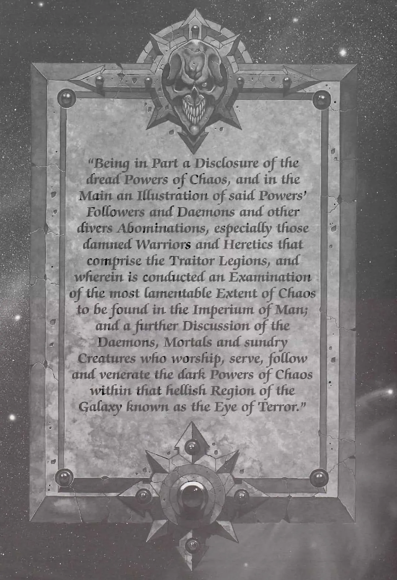 Warhammer 40K - Codex - Chaos 2nd Edition. page 3 full