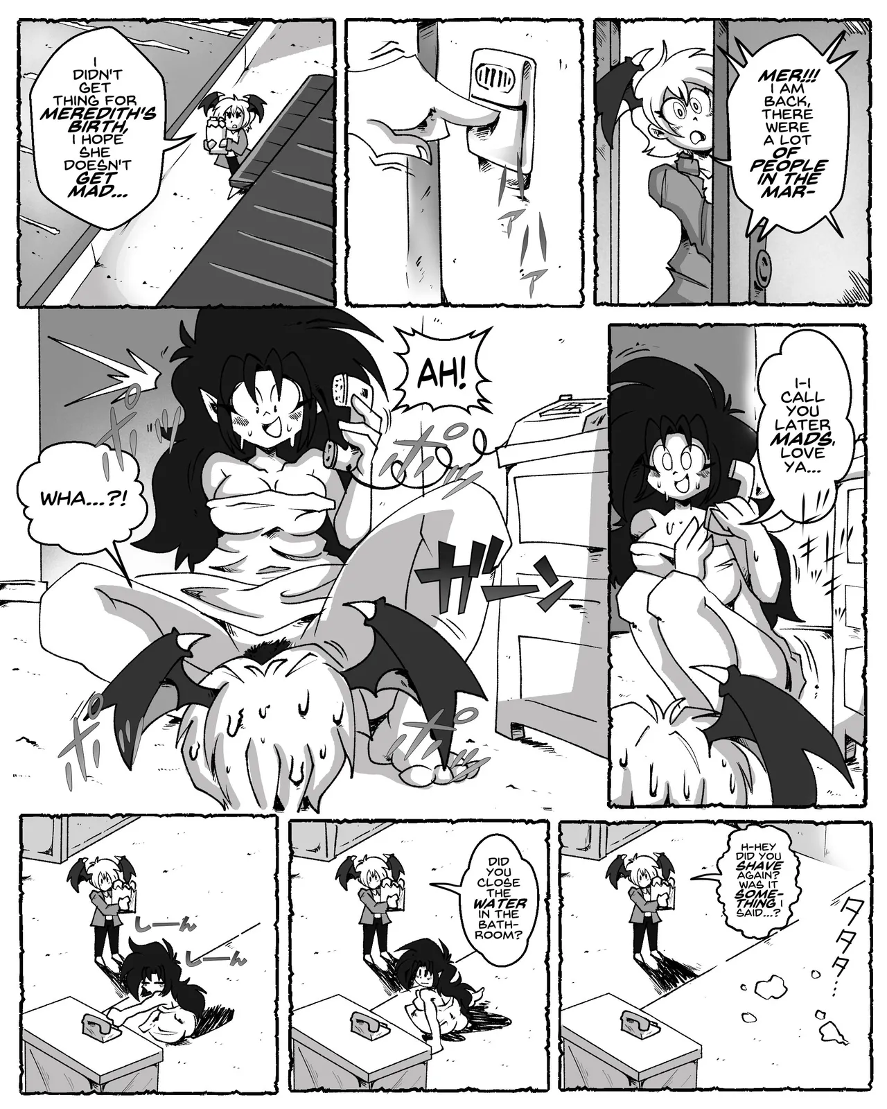 Meredith and Lilith 2: Shower Conundrum page 3 full