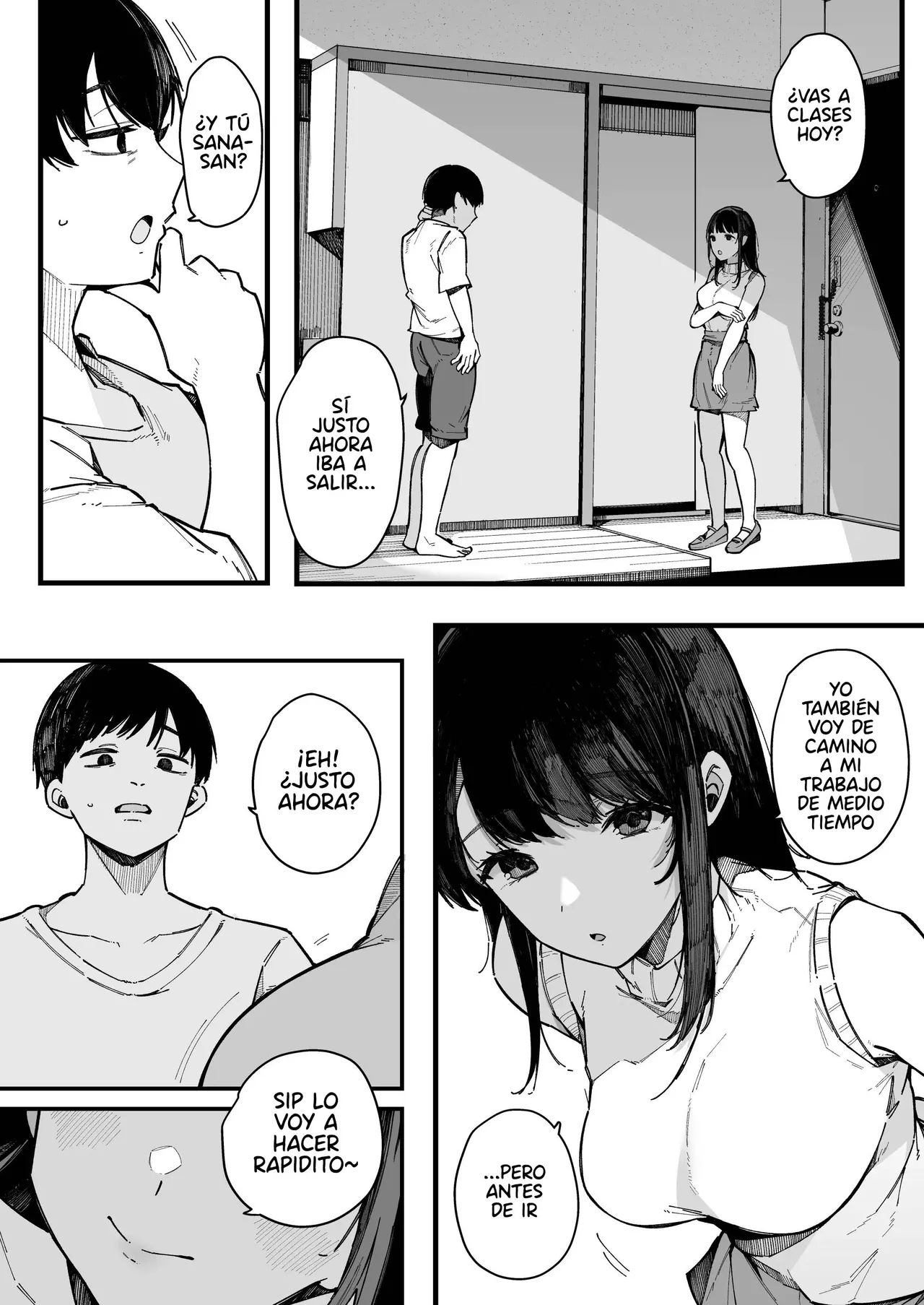 Hikkoshi Saki no Kinrin Juumin no Seiyoku ga Yabasugite, Mainichi Kintama Karappo ni Sareru Ken.｜El Caso de Cómo Mis Vecinas, con un Deseo Sexual Grande, Me Usaron Hasta Dejarme Seco. page 8 full