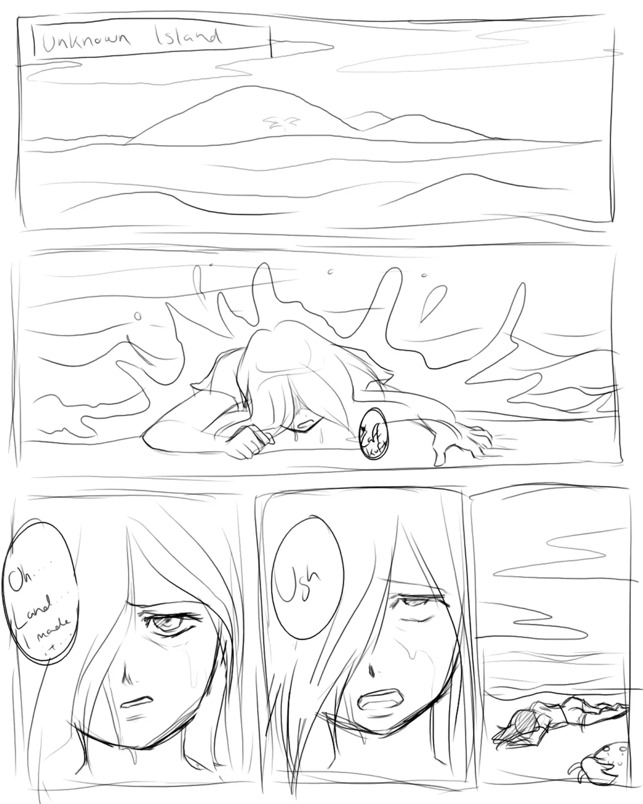 The Island of Doctor Moreau: Comic sketches page 1 full