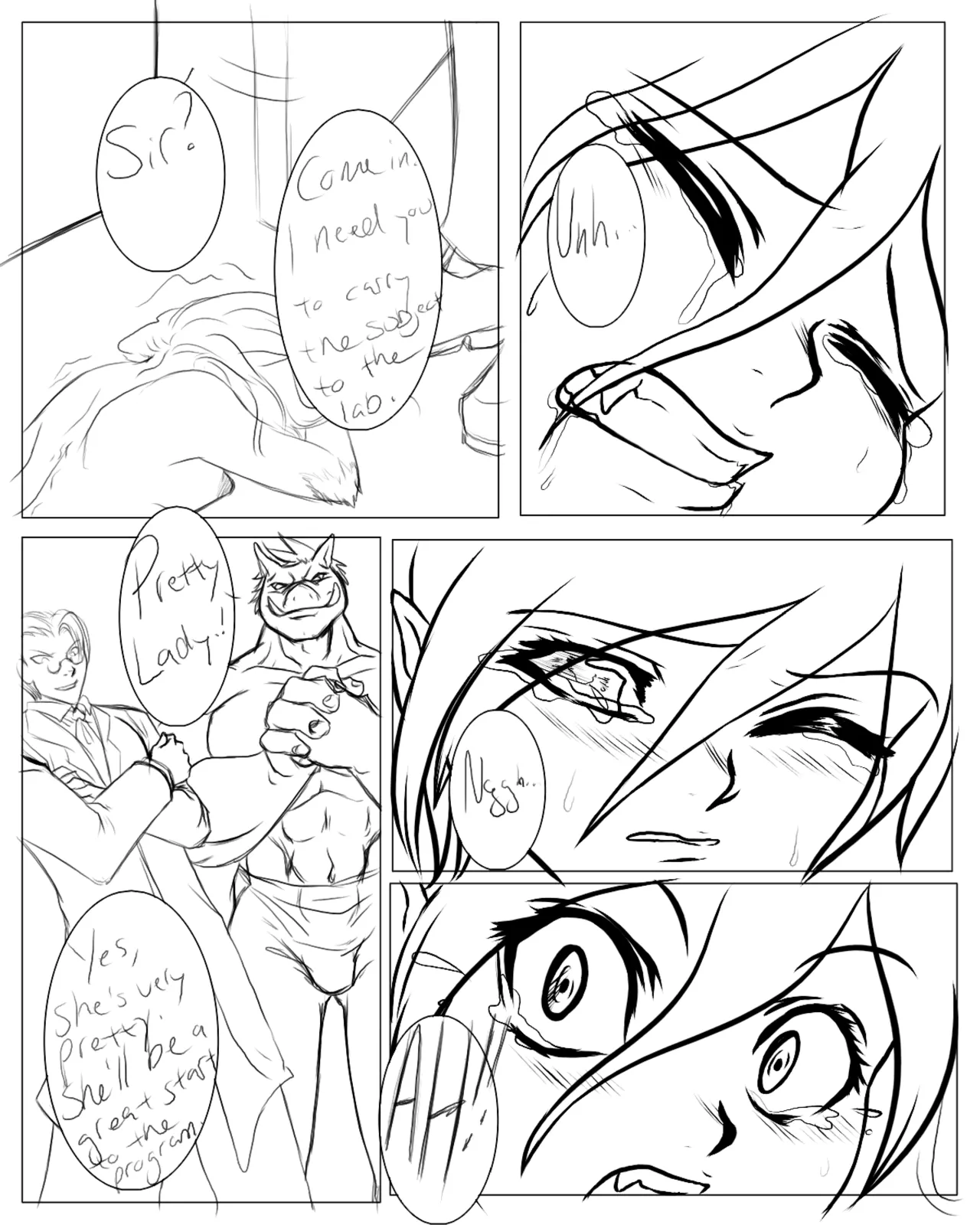 The Island of Doctor Moreau: Comic sketches page 10 full