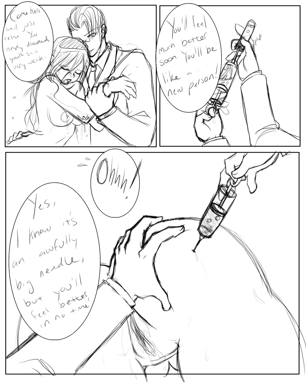 The Island of Doctor Moreau: Comic sketches page 9 full