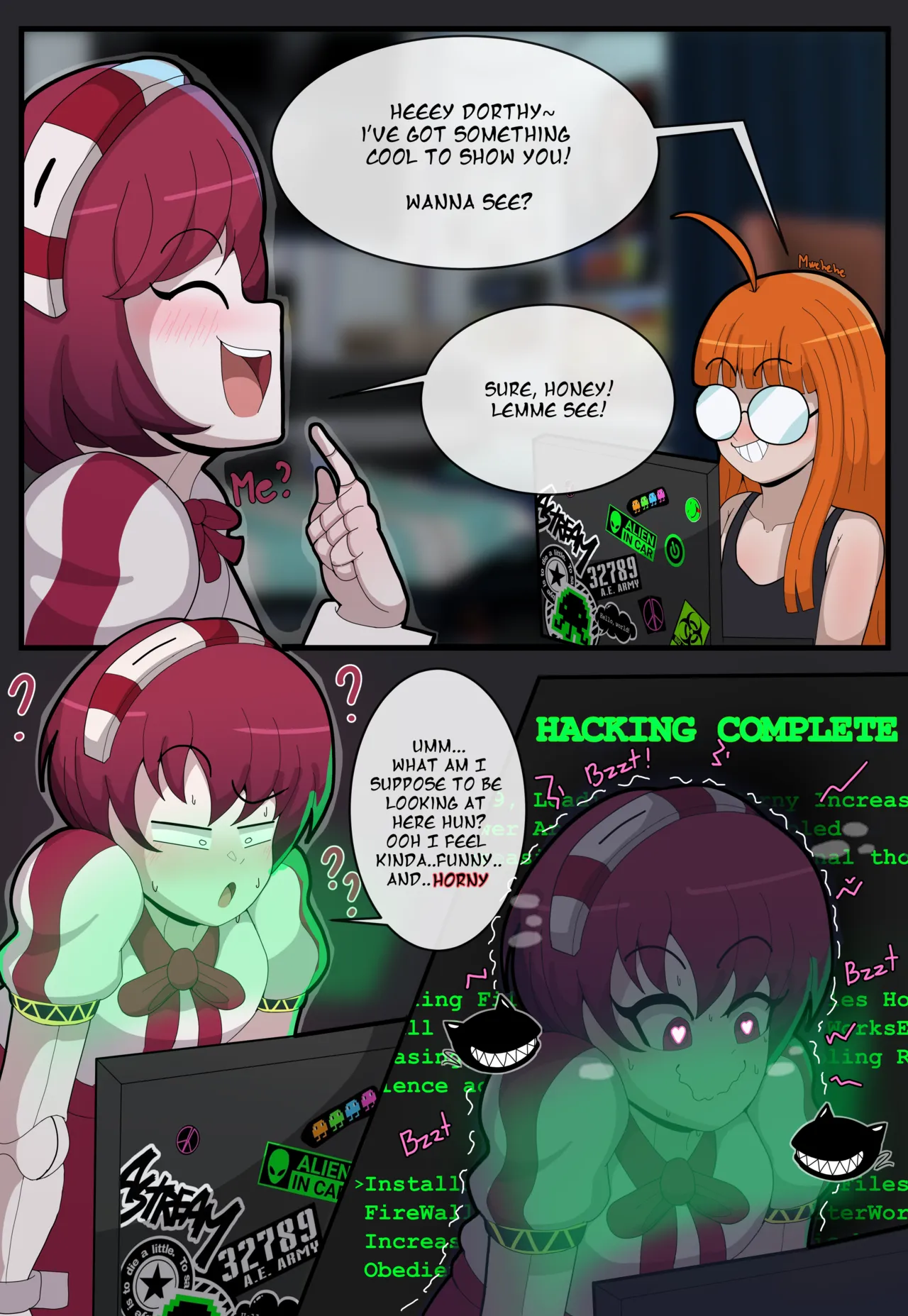 Futaba and Dorothy's Fun Night page 1 full