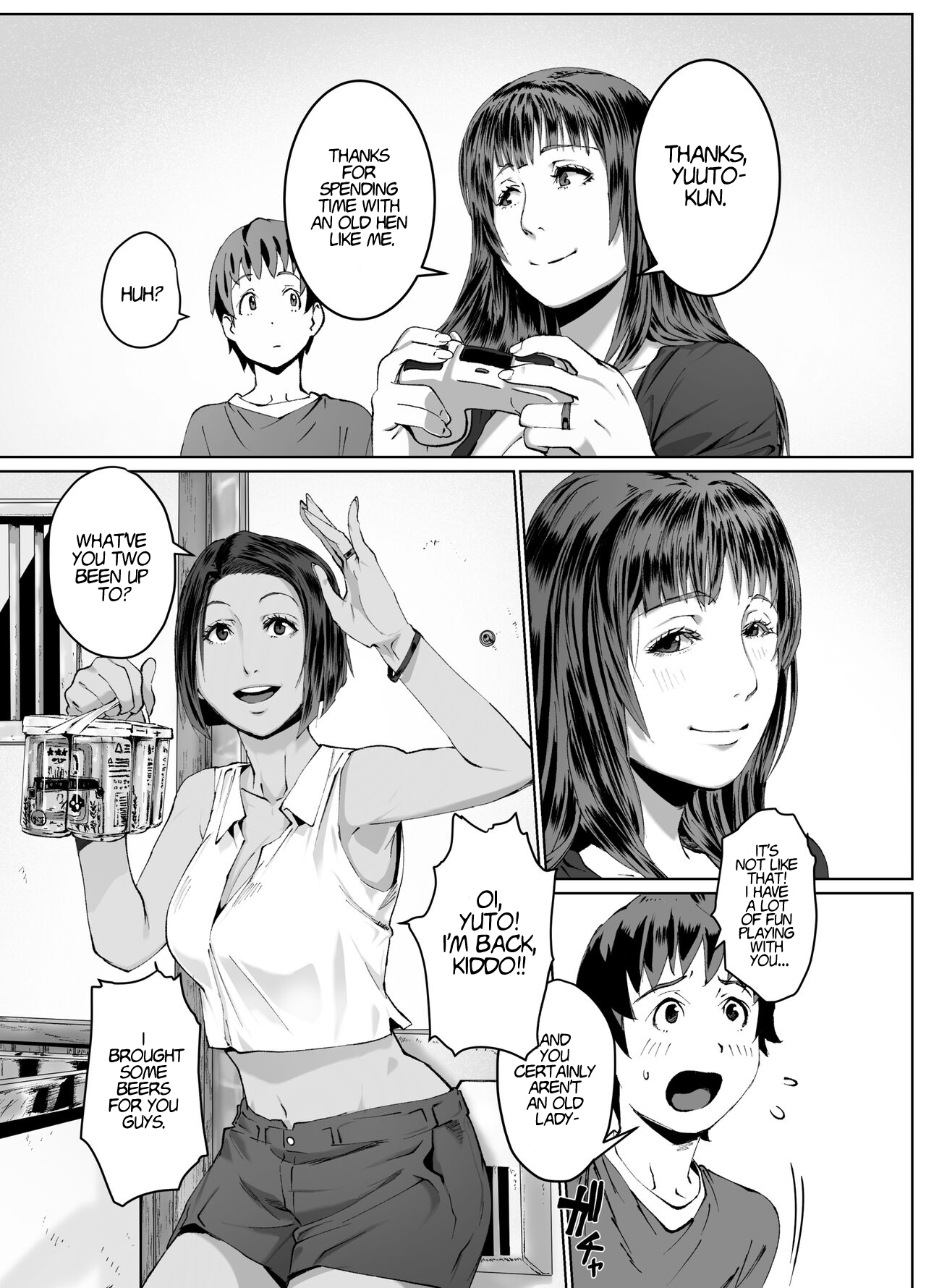 Hitozuma Max! Oku-sama wa Game &amp; Sex Friend - English - page 7 full