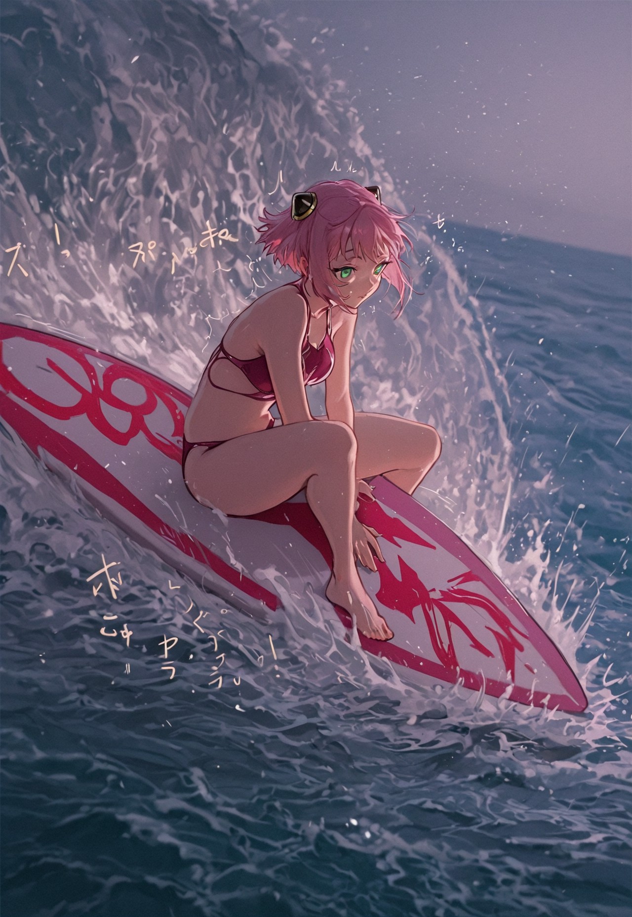 SURFBOARD CALM- PINK HAIR RIDE page 10 full