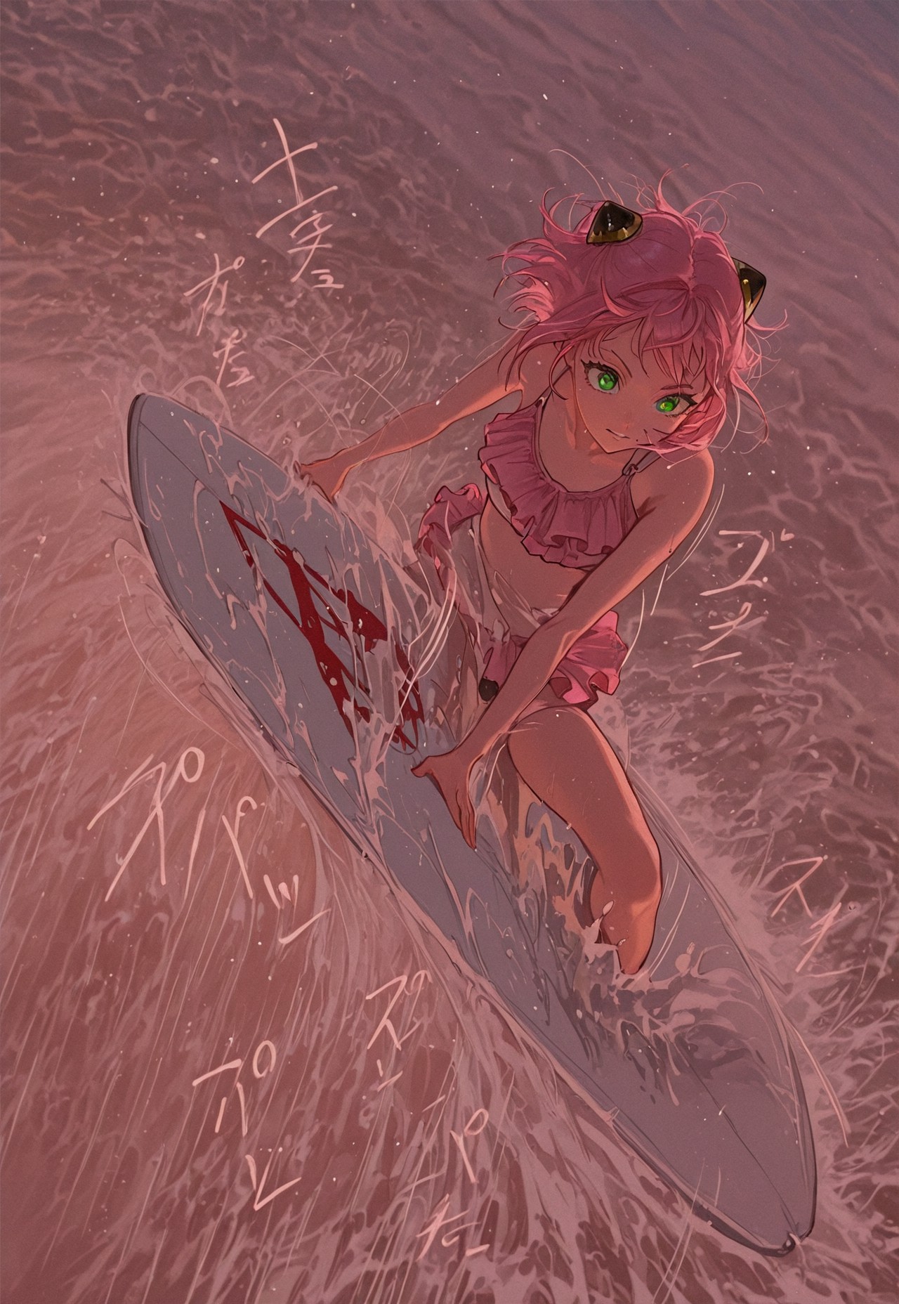 SURFBOARD CALM- PINK HAIR RIDE page 4 full