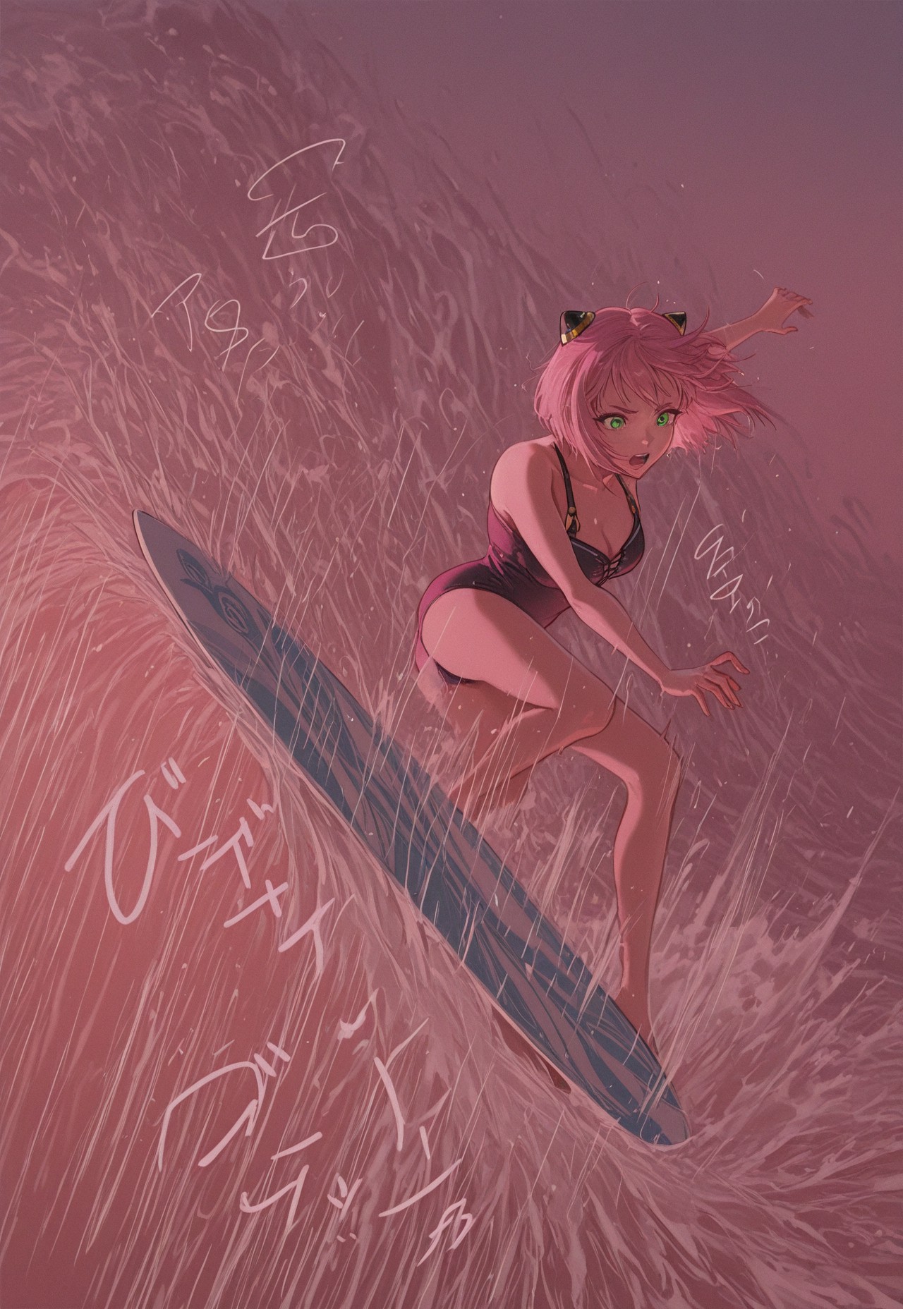 SURFBOARD CALM- PINK HAIR RIDE page 8 full