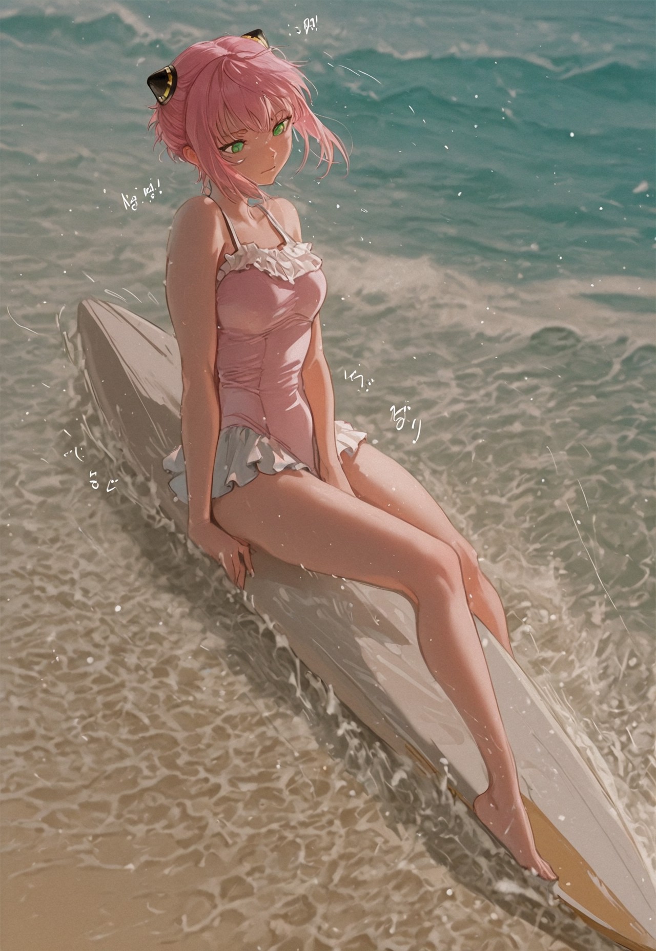 SURFBOARD CALM- PINK HAIR RIDE page 9 full
