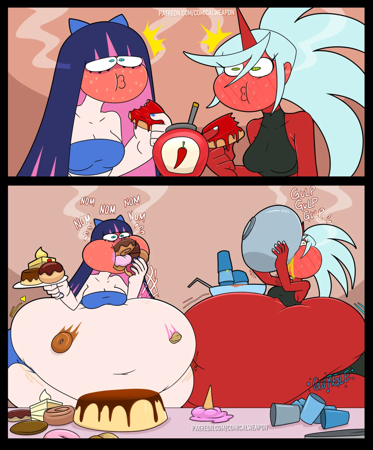 Double Feature - Panty &amp; Stocking + Scanty &amp; Kneesocks page 6 full