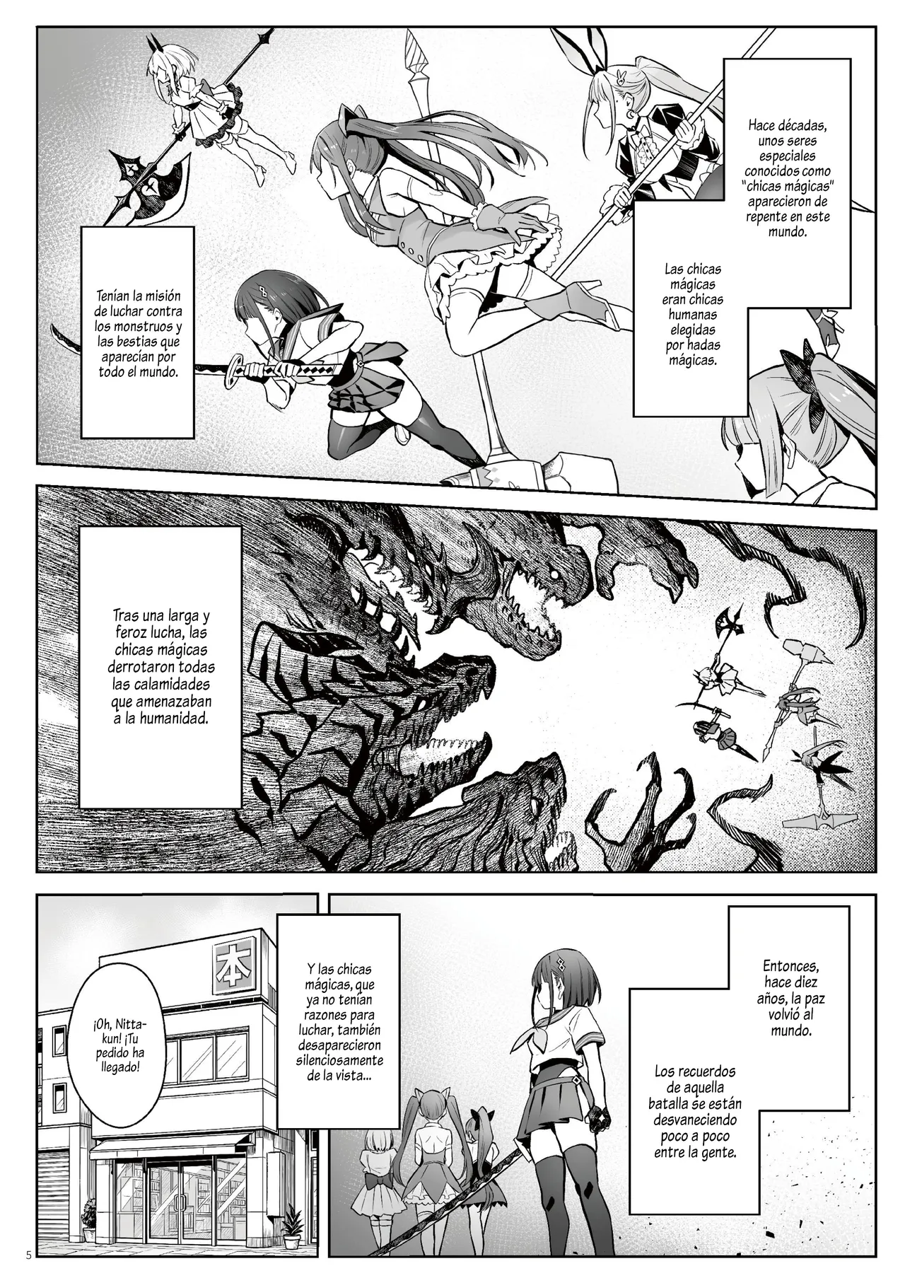 Moto Mahou Shoujo no Kazoku Banashi Tsuki｜Mi Vida Familiar con la Ex-Chica Mágica de la Luna page 4 full