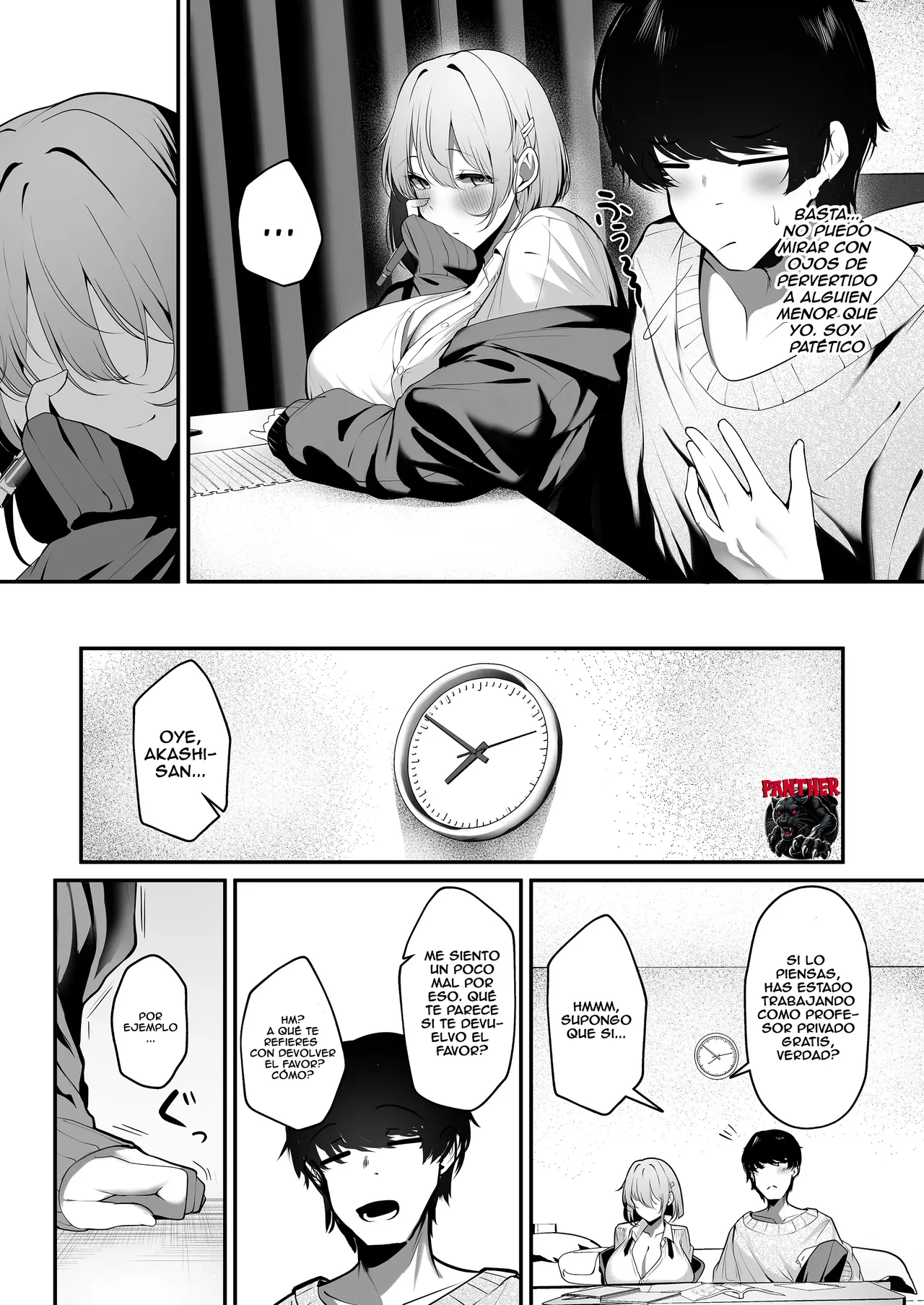 Ooya no Musume no Kyonyuu Gal ni Benkyou Oshietara Ecchi Shite Kureta Hanashi | La Hija Gyaru de Grandes Tetas del Casero ¡Me Deja Tener Sexo a Cambio de Lecciones Privadas! page 8 full