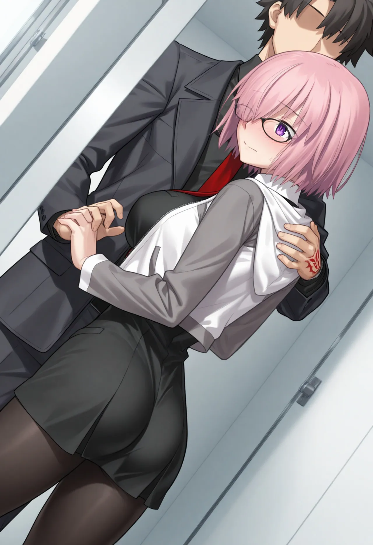 PIXIV Hjopkml Uyti  乳牛飼育の記録 エクストラ:番犬 マシュ・キリエライト page 6 full