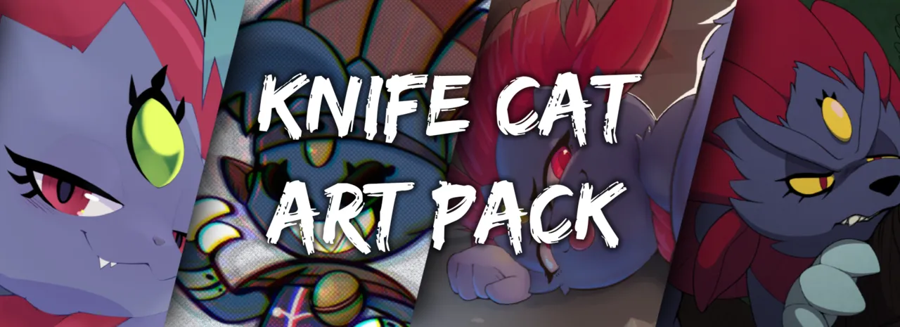 Knife Cat Art Pack page 1 full