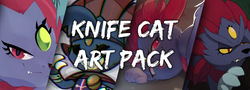Knife Cat Art Pack